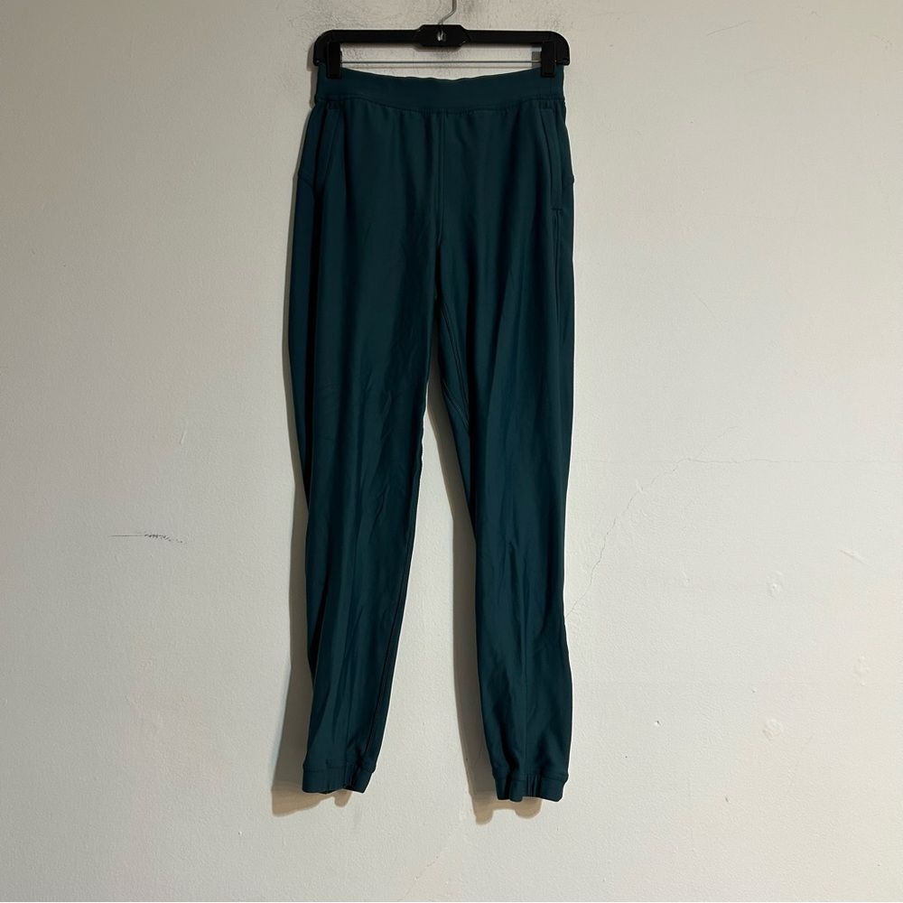 Lululemon Adapted State High Rise Fleece Jogger Storm Teal Size 4 Outdoor